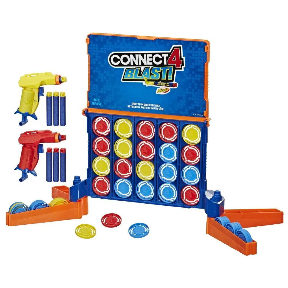 Hasbro Connect 4 Blast Game - Powered by Nerf