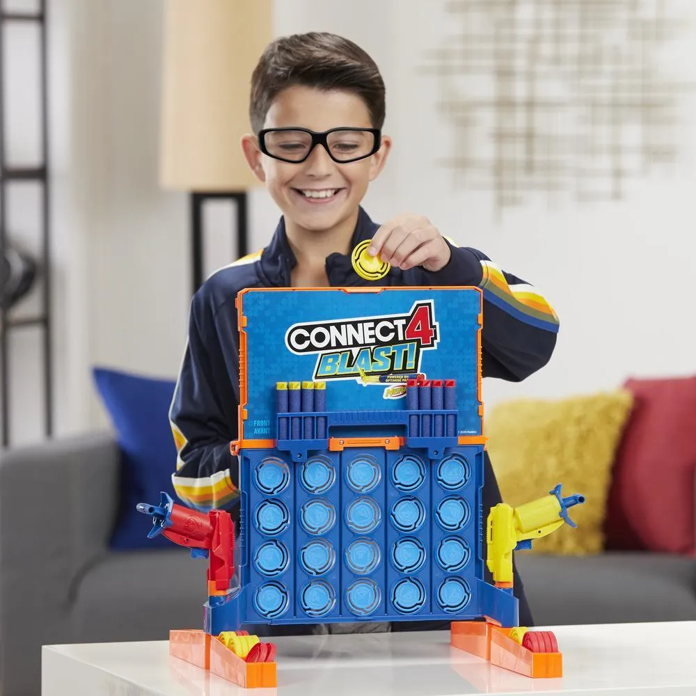 Hasbro Connect 4 Blast Game - Powered by Nerf