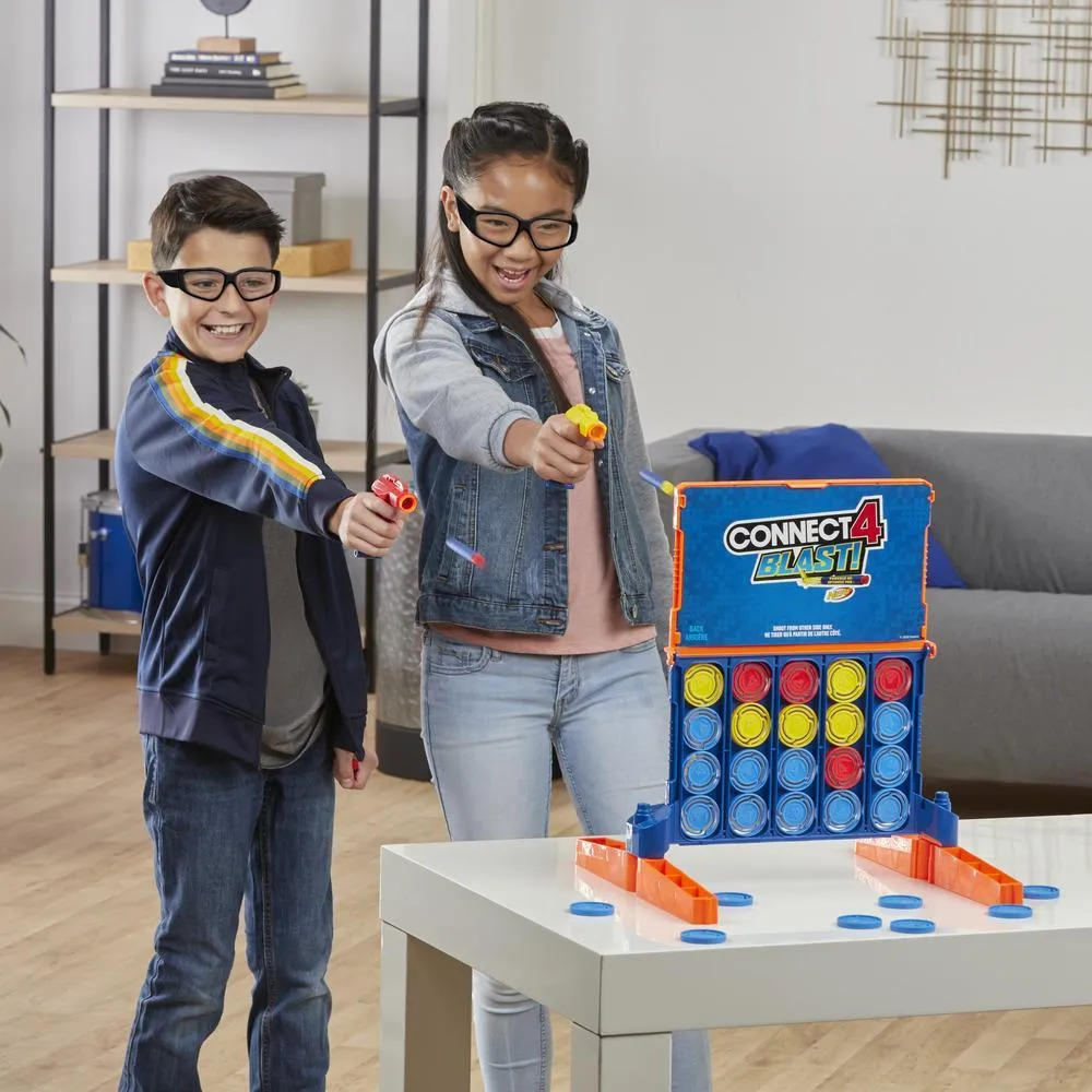 Hasbro Connect 4 Blast Game - Powered by Nerf