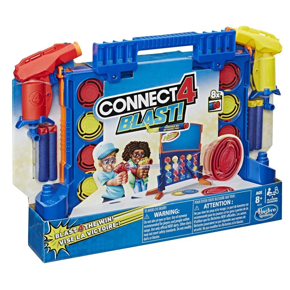 Hasbro Connect 4 Blast Game - Powered by Nerf