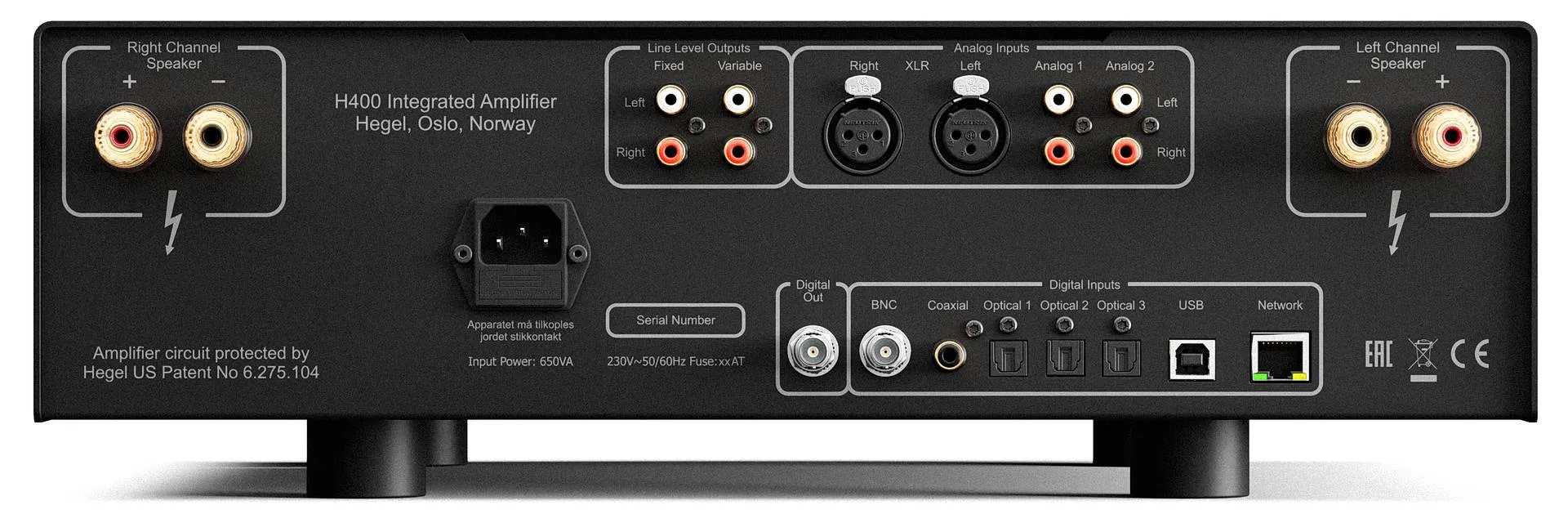 Hegel H400 integrated amplifier-DAC