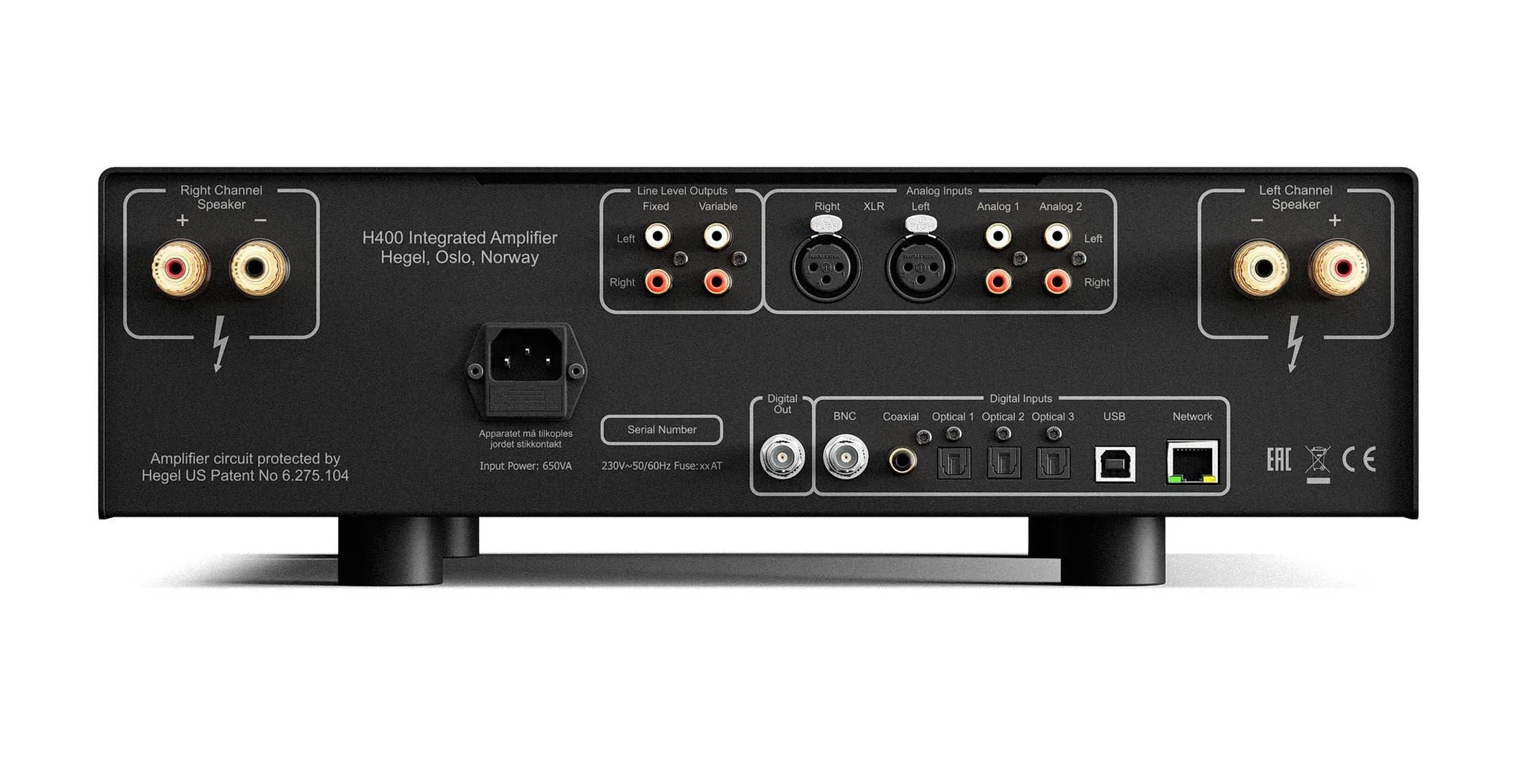 Hegel H400 Integrated Amplifier With Streaming Capability