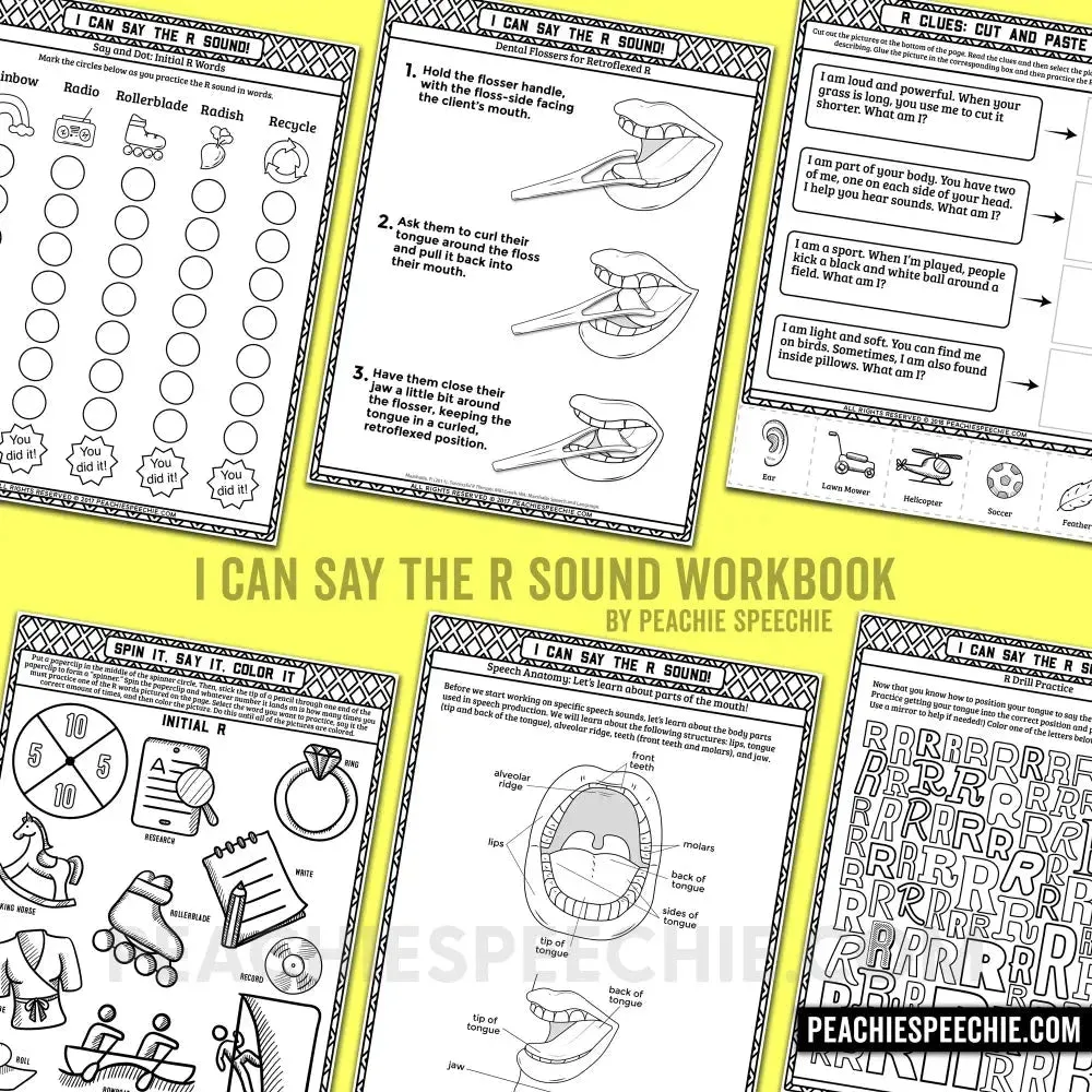 I Can Say the R Sound: Articulation Workbook