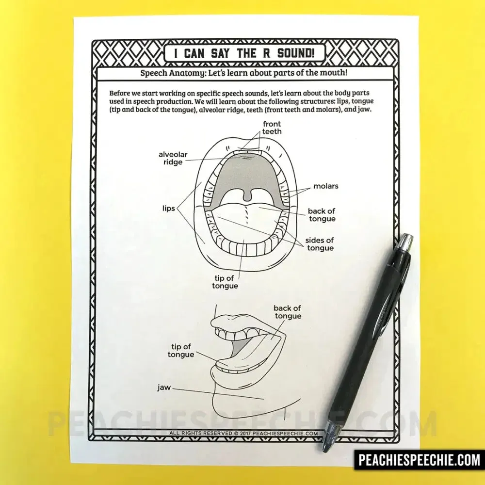 I Can Say the R Sound: Articulation Workbook