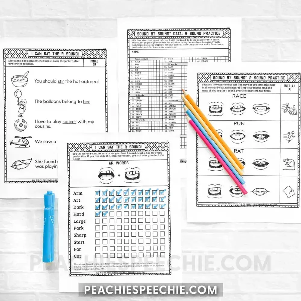 I Can Say the R Sound: Articulation Workbook