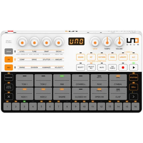 IK Multimedia UNO DRUM Portable Analog/PCM Drum Machine