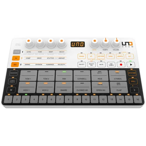 IK Multimedia UNO DRUM Portable Analog/PCM Drum Machine