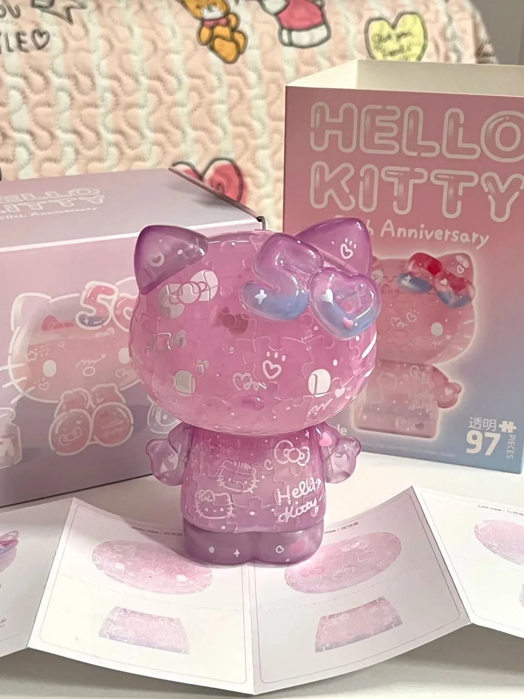 Kitty 50Th Anniversary 3D Puzzles Toy