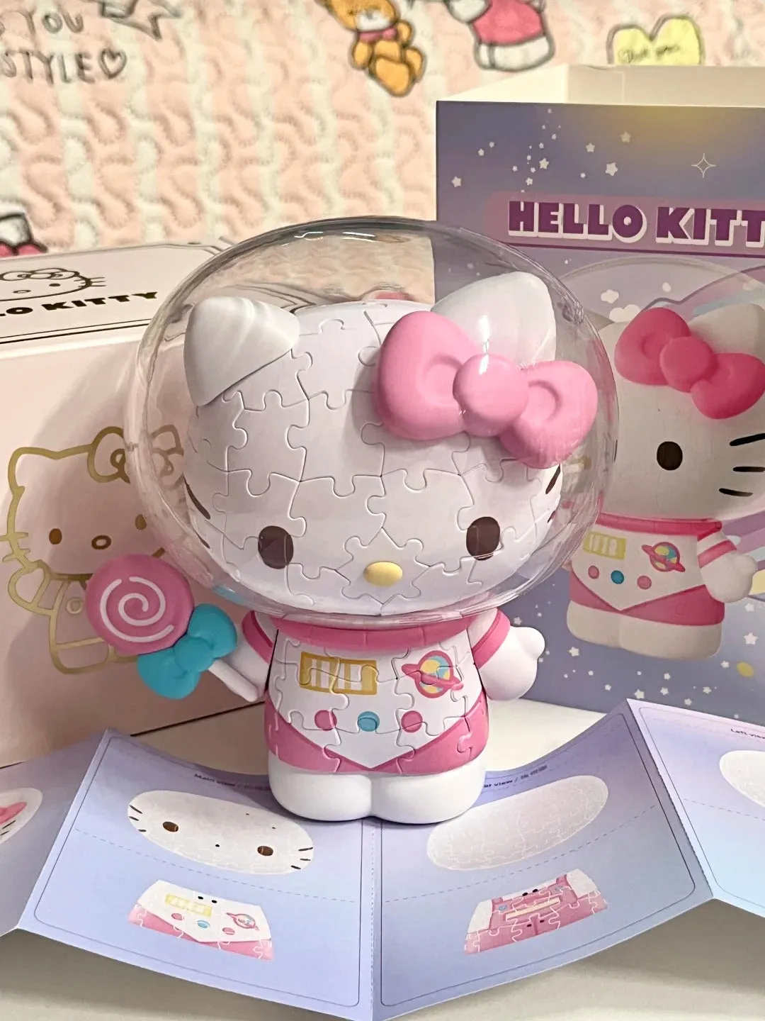 Kitty 50Th Anniversary 3D Puzzles Toy