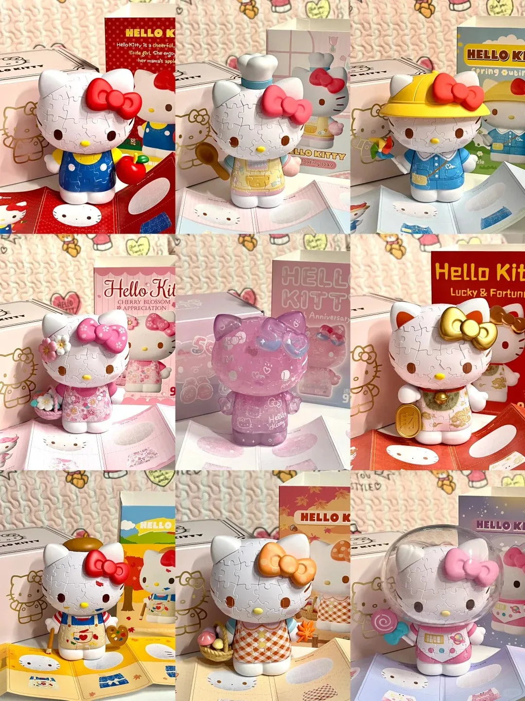 Kitty 50Th Anniversary 3D Puzzles Toy