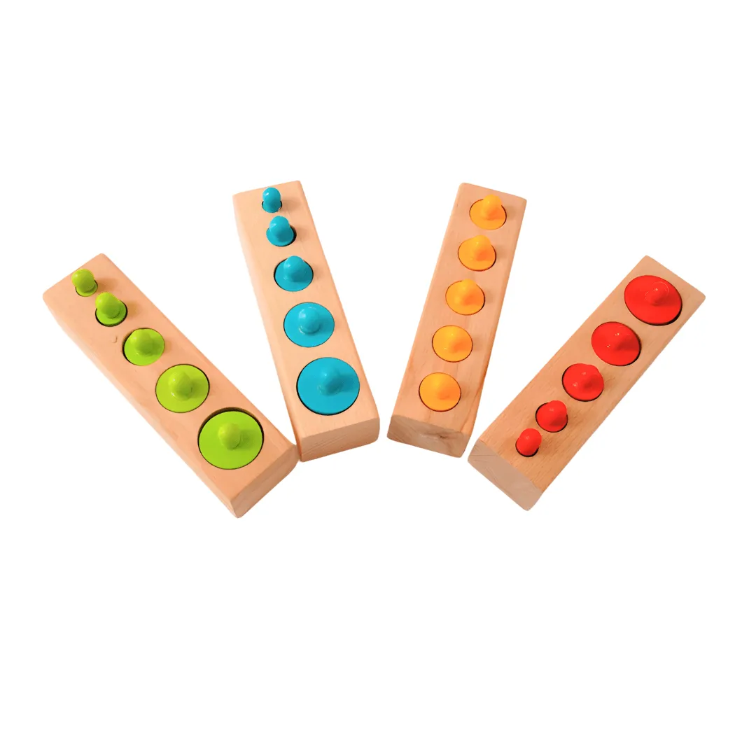 Knobbed Cylinder Blocks Montessori