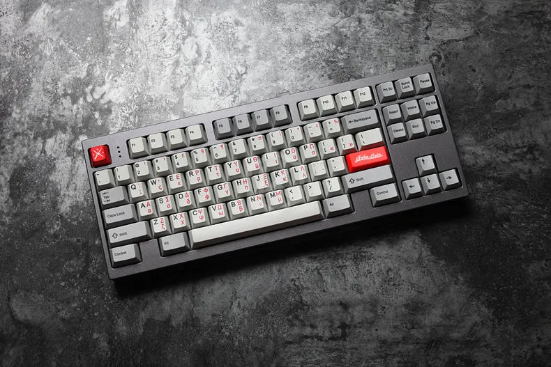 kprepublic 139 greek root font language letter Cherry profile Dye Sub Keycap PBT for gh60 xd60 xd84 cospad tada68 87 104 fc660