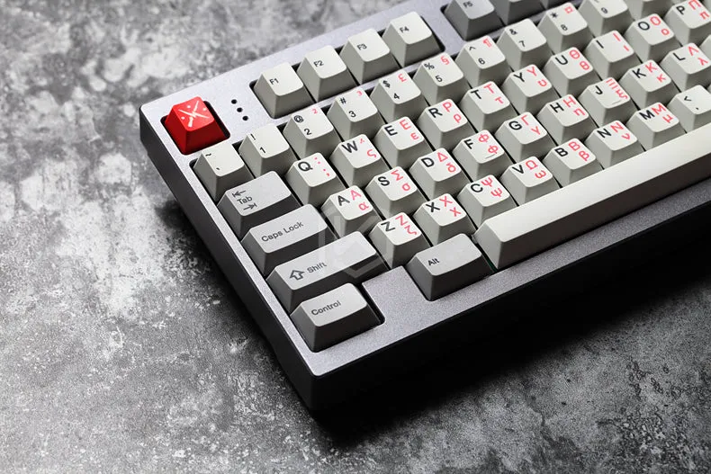 kprepublic 139 greek root font language letter Cherry profile Dye Sub Keycap PBT for gh60 xd60 xd84 cospad tada68 87 104 fc660