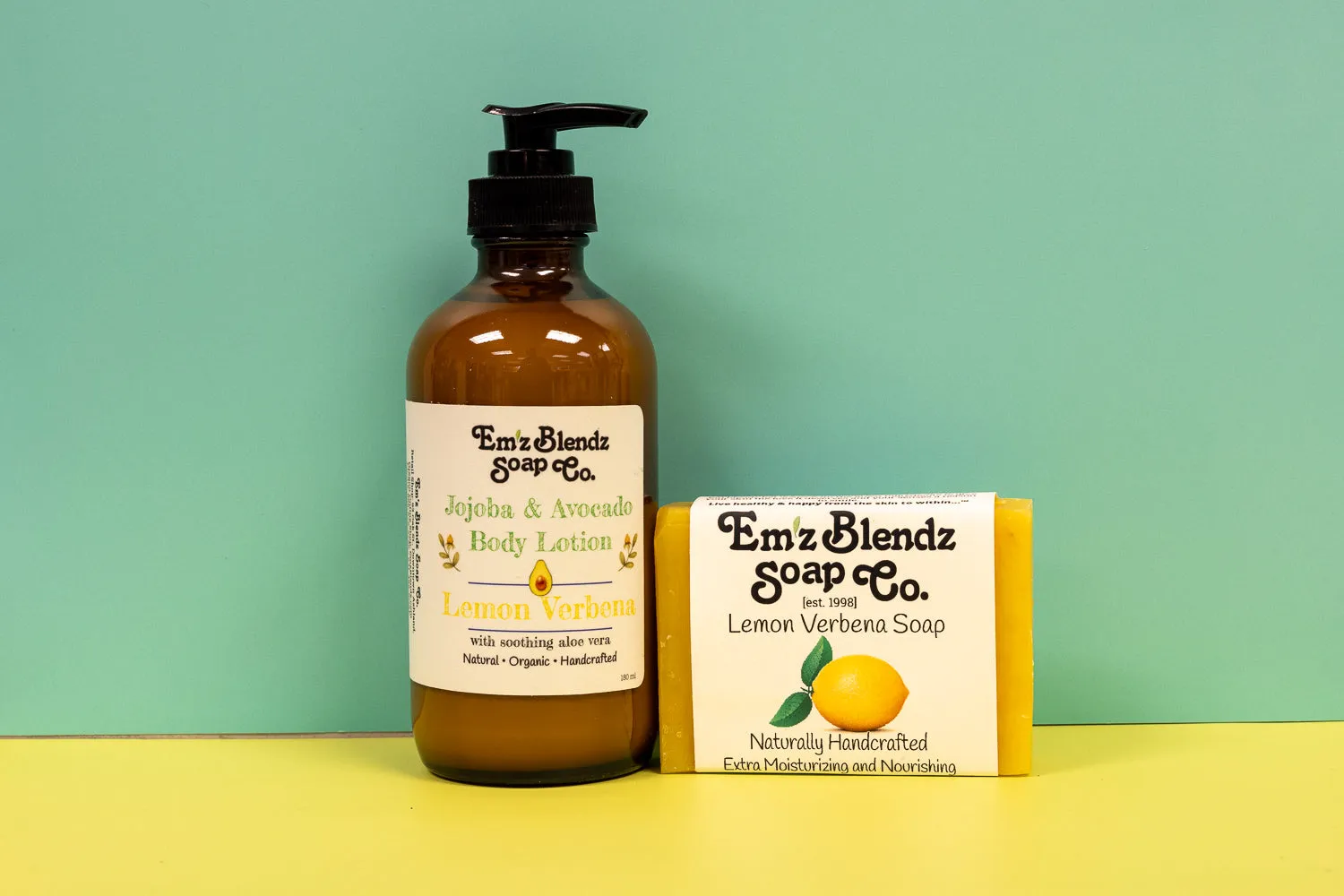 Lemon Verbena Jojoba Lotion and Lemon Verbena Soap Gift Set