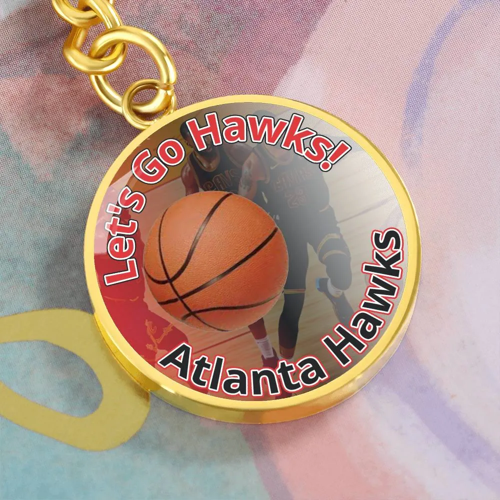 Let's Go Hawks! Keychain