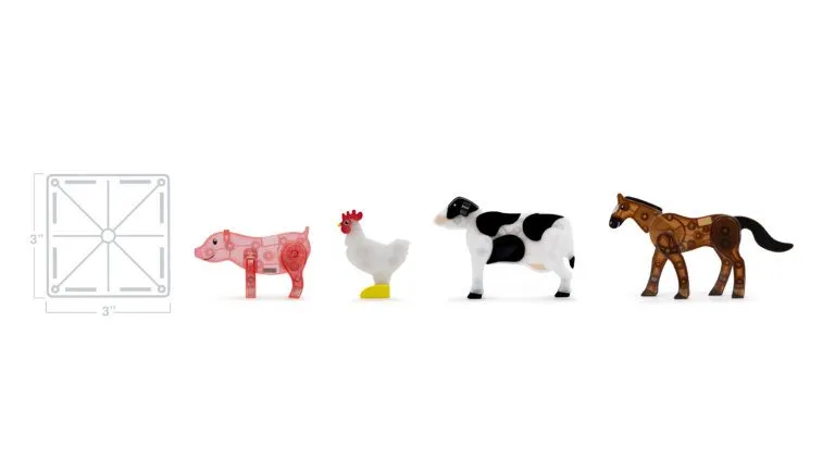 Magna-Tiles Farm Animals 25-Piece Set