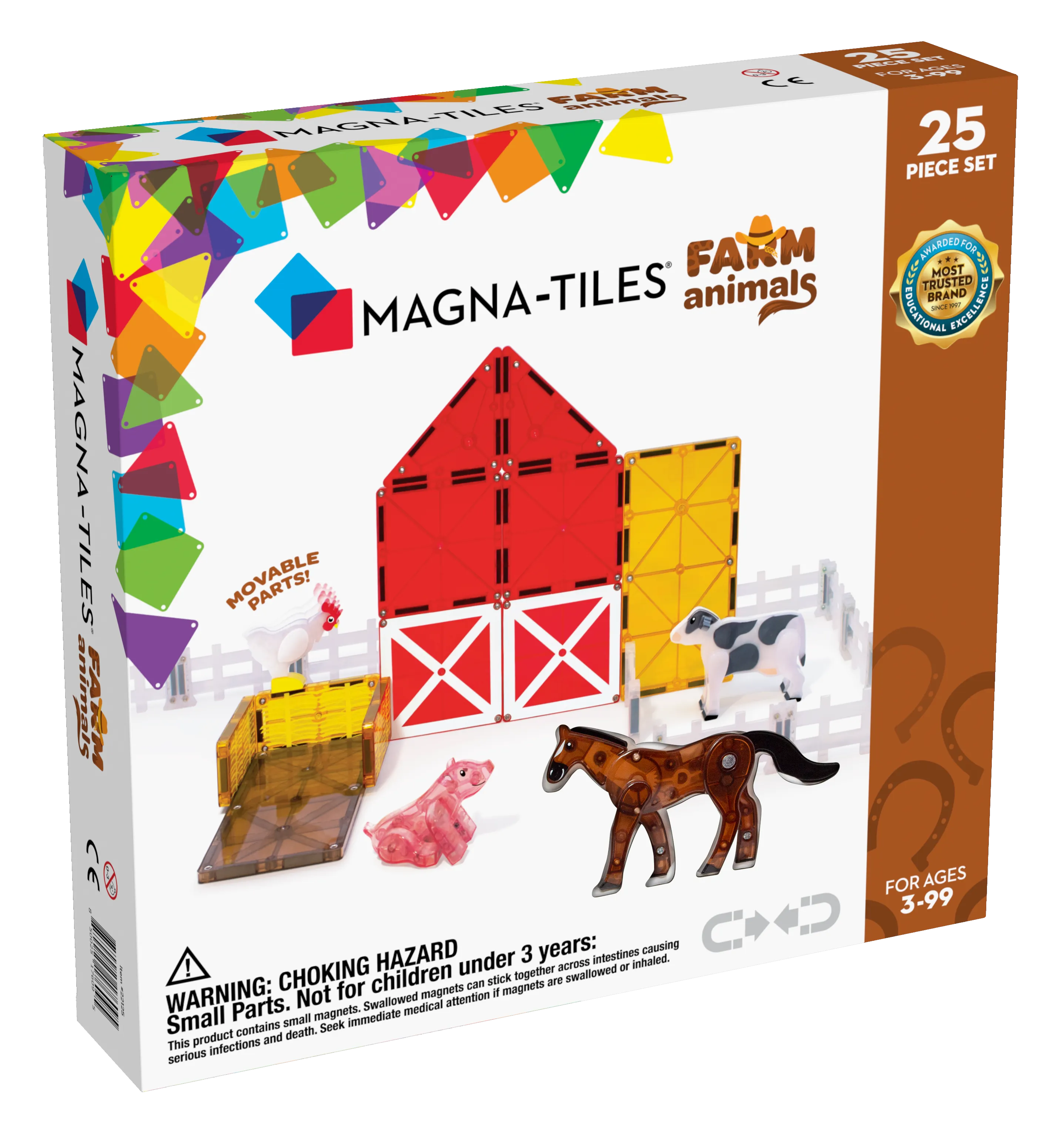 Magna-Tiles Farm Animals 25-Piece Set