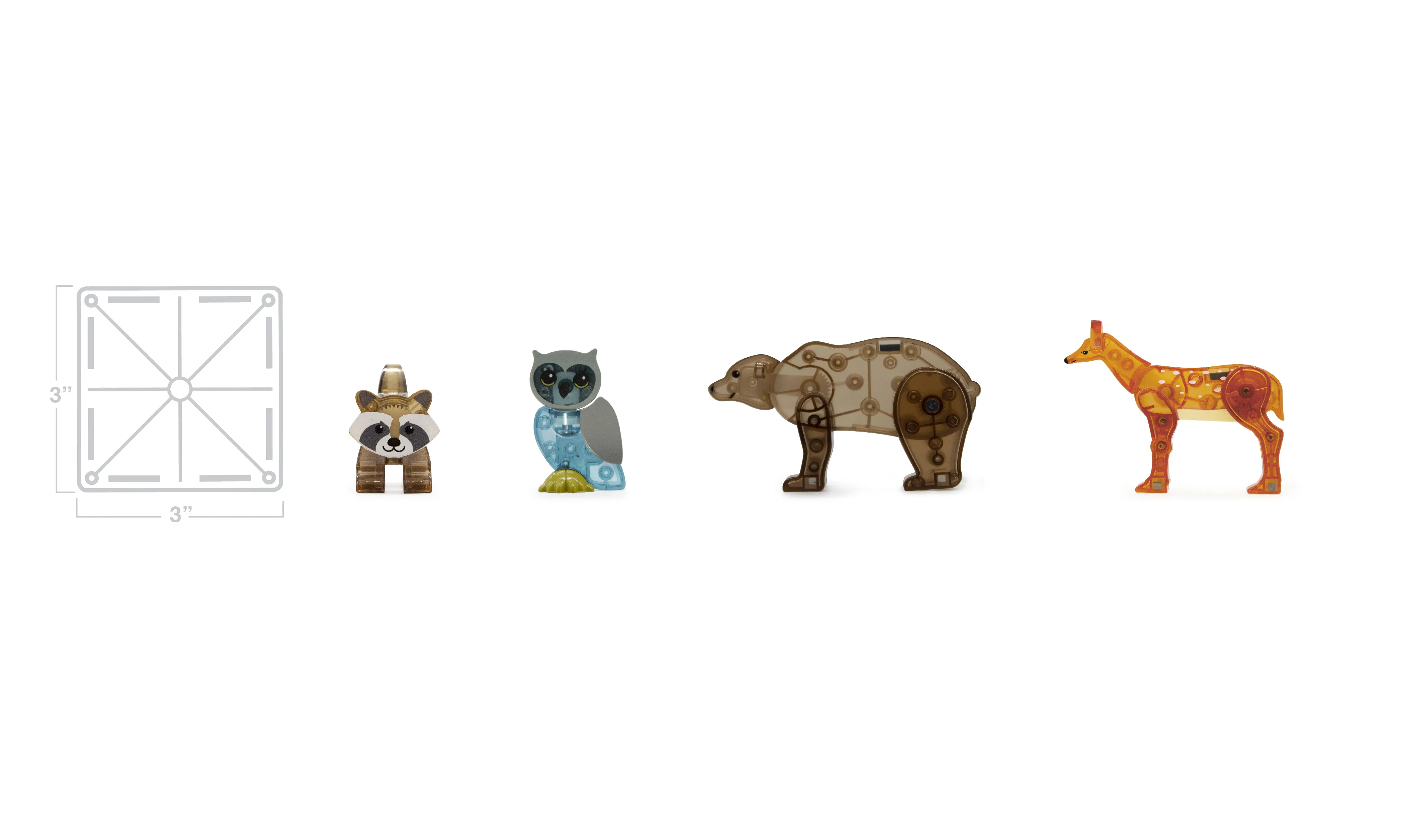 Magna-Tiles Forest Animals 25-Piece Set