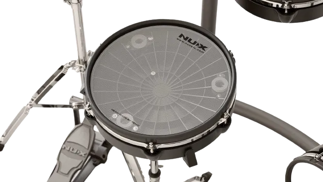 NuX DM-8 9-Piece Professional Digital Electronic Drum Set with Mesh Head