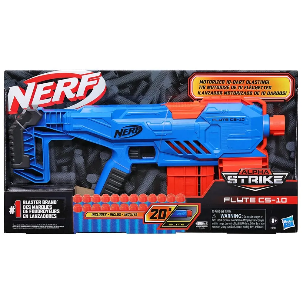 Original Nerf Alpha Strike Flyte CS-10 Dart Blaster with 20 Darts by Hasbro