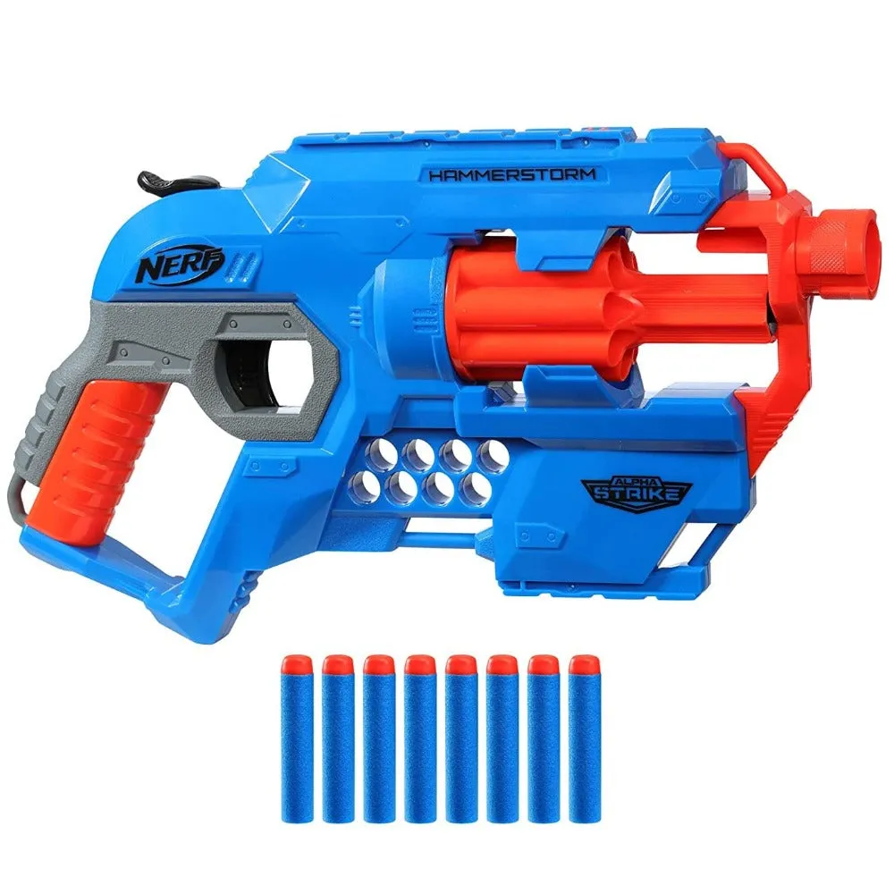 Original Nerf Alpha Strike Hammerstorm Dart Blaster with 8 Darts by Hasbro