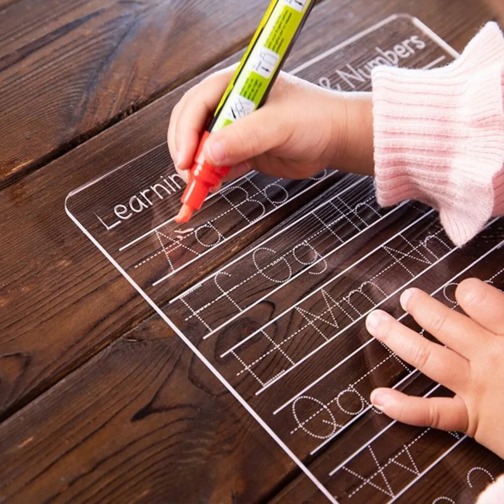 Personalised Write and Wipe Alphabet Board - Aussie School Writing