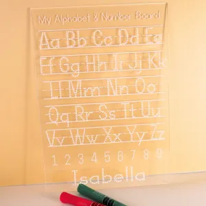 Personalised Write and Wipe Alphabet Board - Manuscript