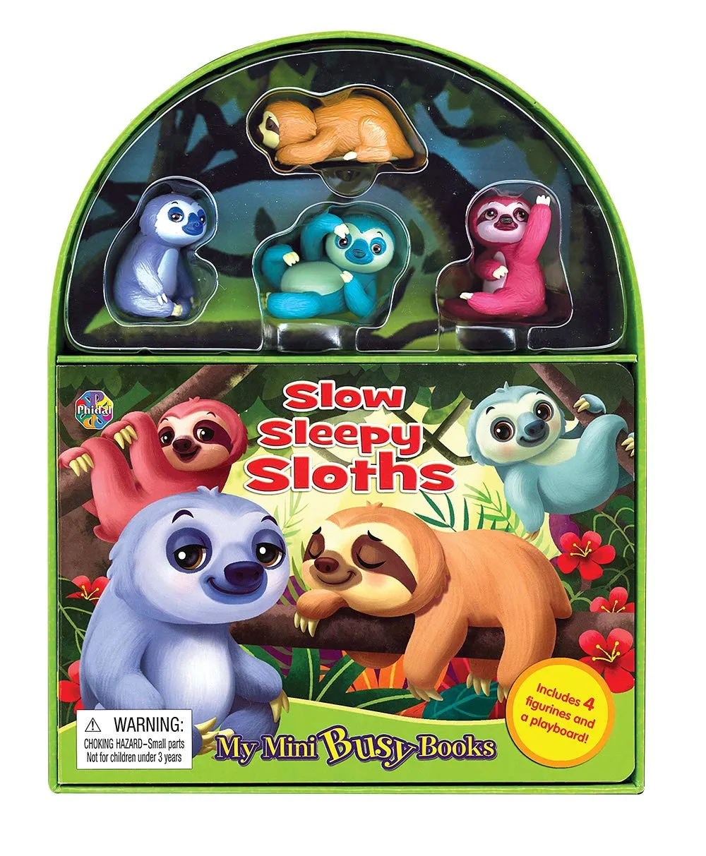 Phidal Slow Sleepy Sloths My Mini Busy Books - English