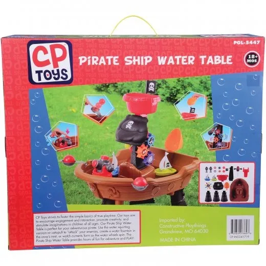 Pirate Ship Water Table | Interactive Water Play with Cannon, Catapult & Water Wheels