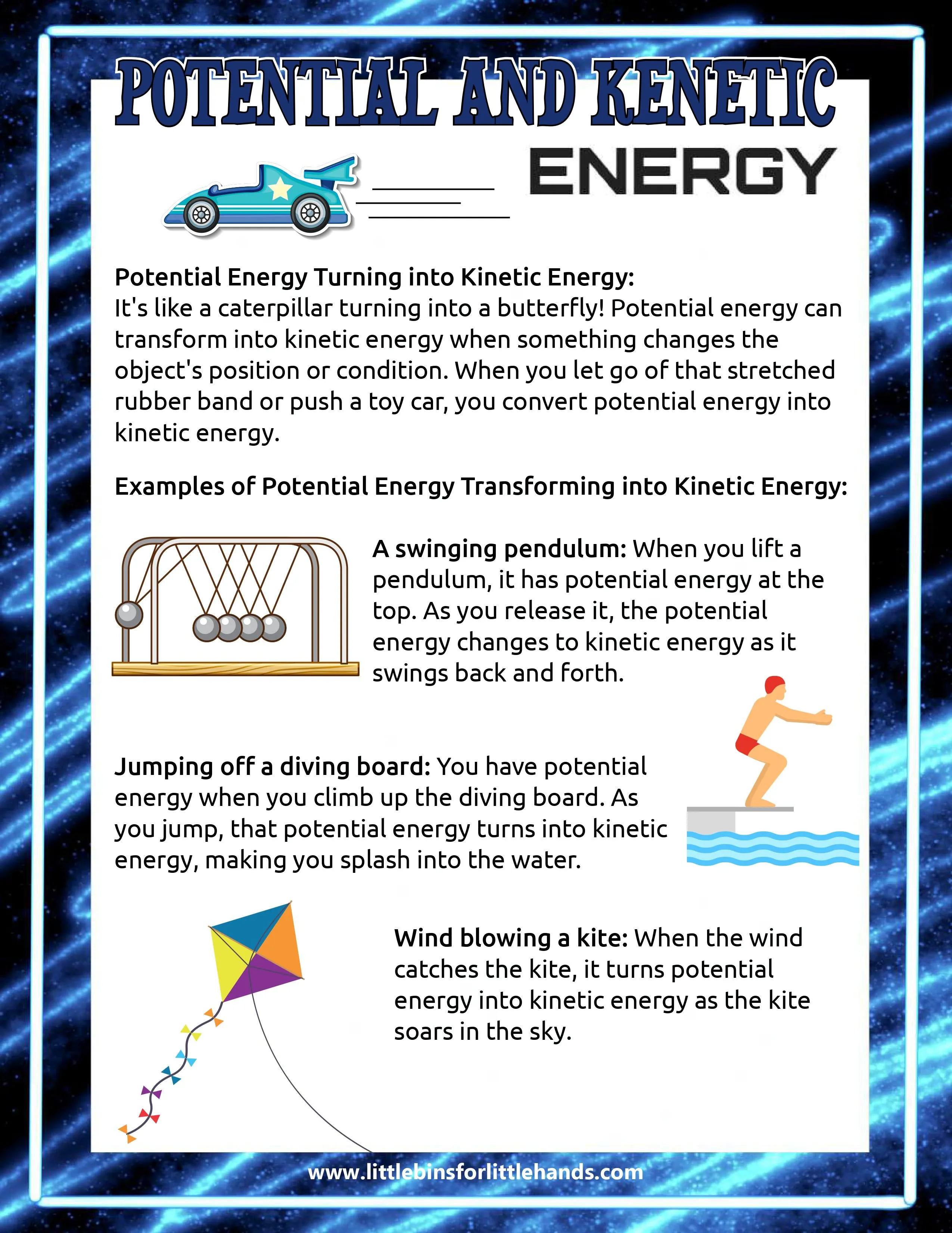 Potential and Kinetic Energy Project Pack