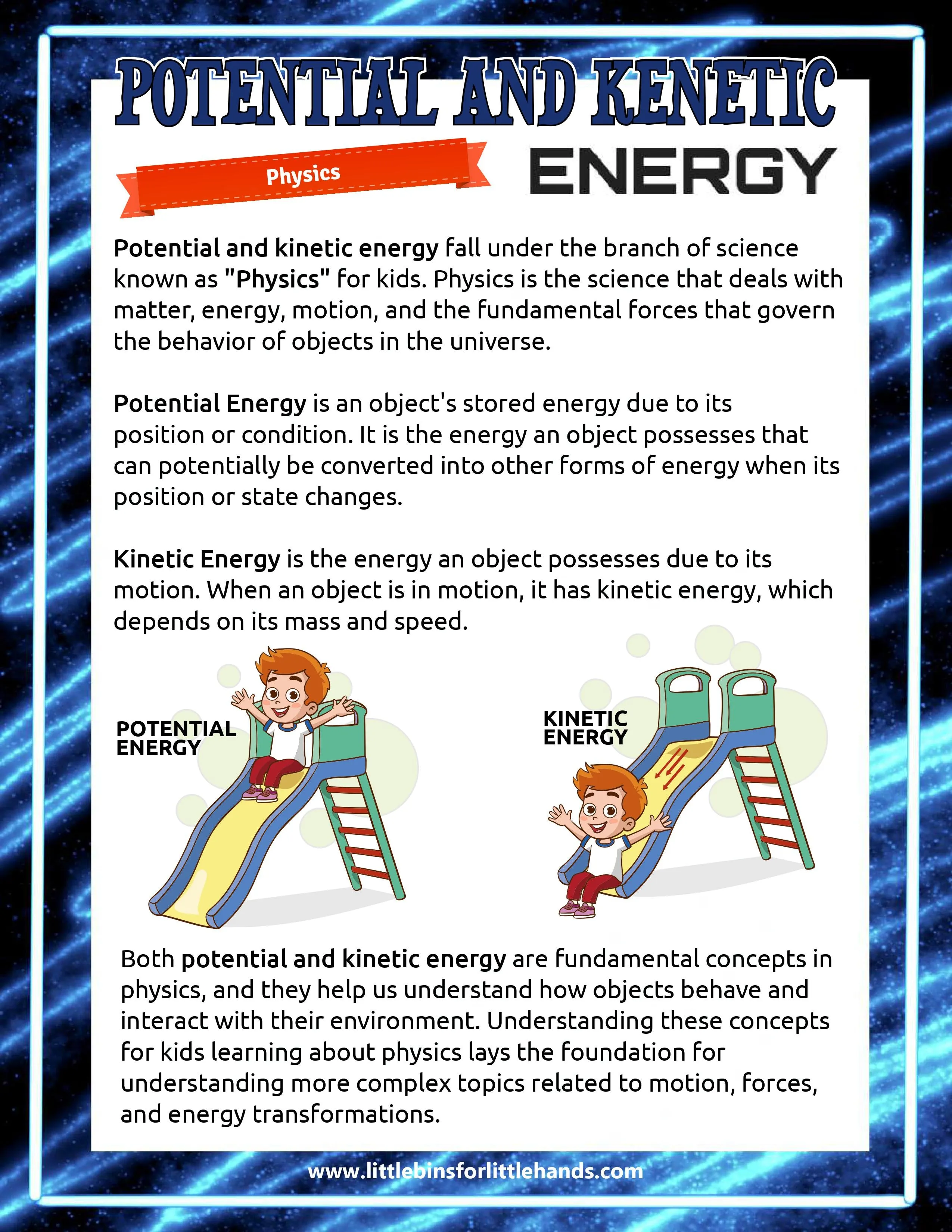 Potential and Kinetic Energy Project Pack