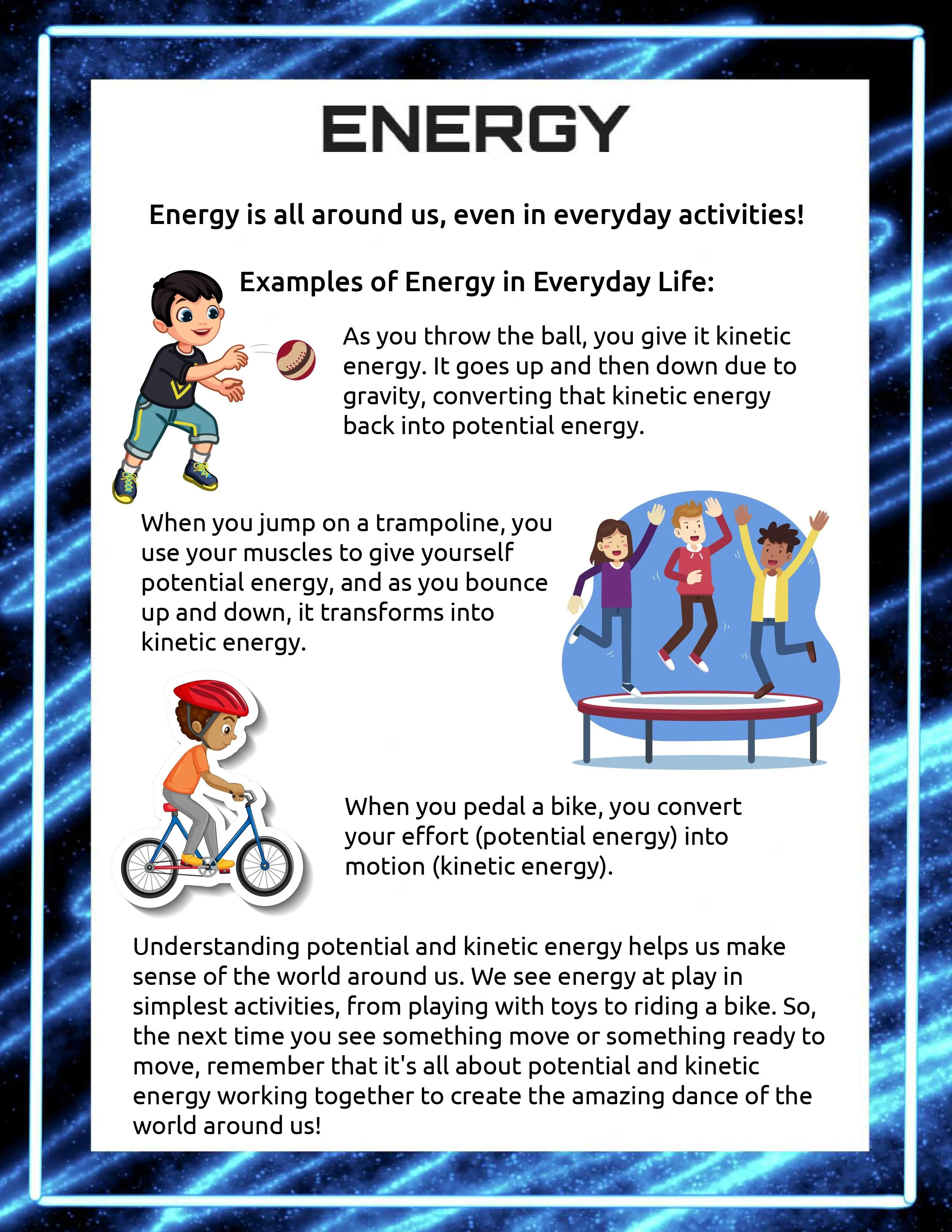 Potential and Kinetic Energy Project Pack