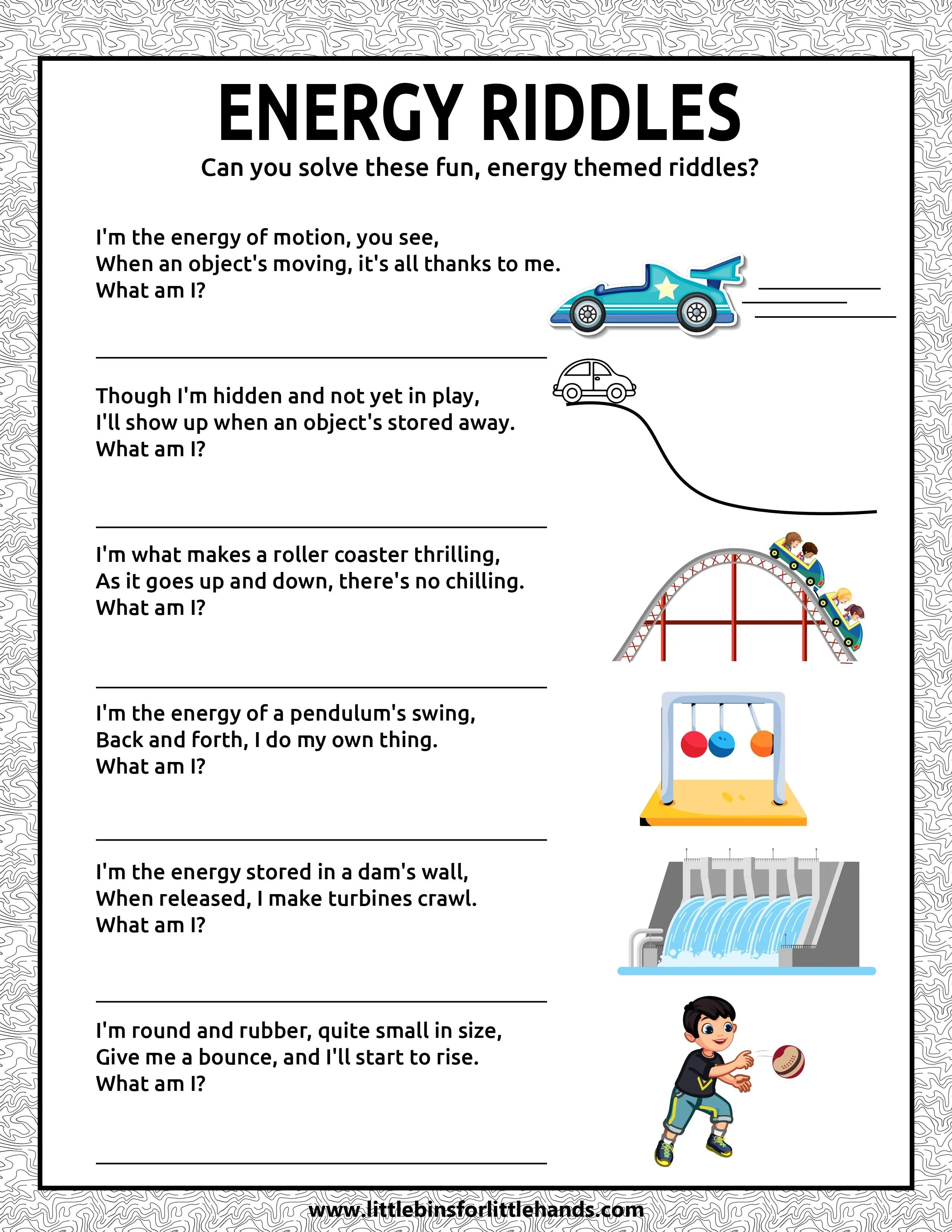 Potential and Kinetic Energy Project Pack