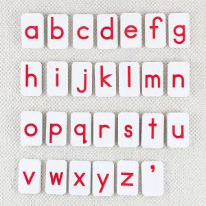 Red Print Movable Alphabet