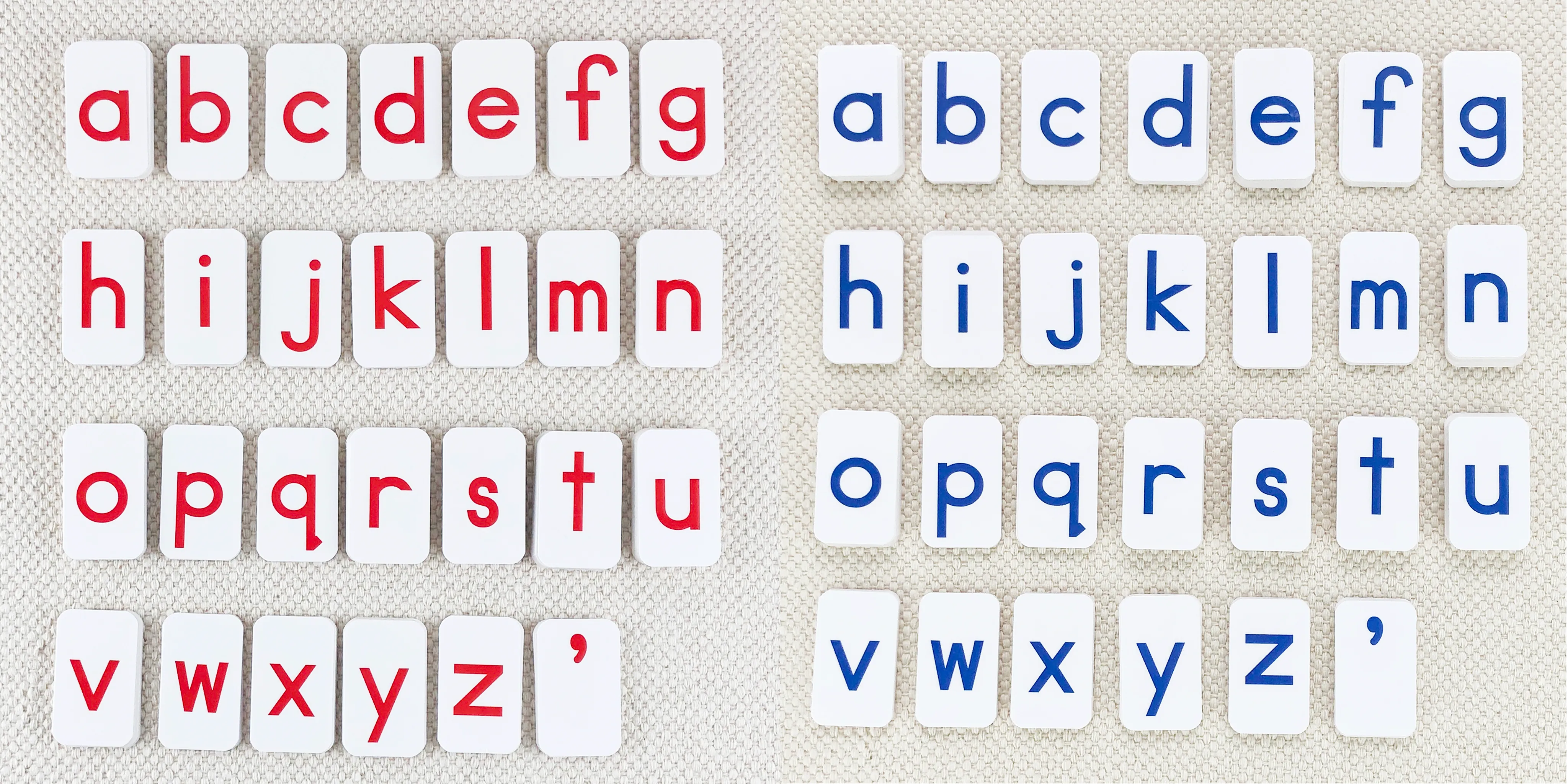 Red Print Movable Alphabet