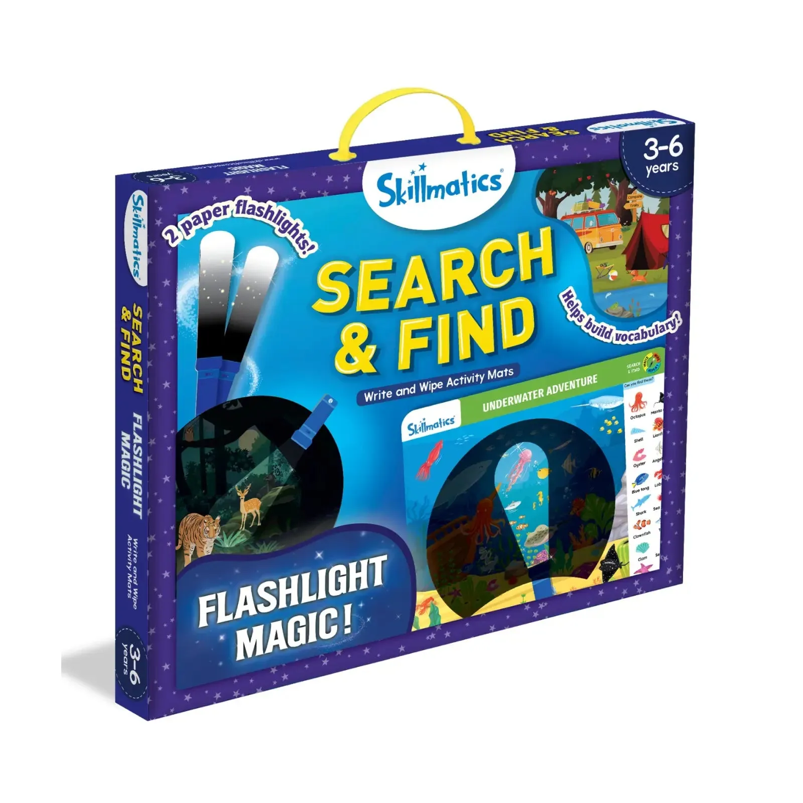 Search & Find Flashlight Magic | Reusable Activity Mats (ages 3-6)