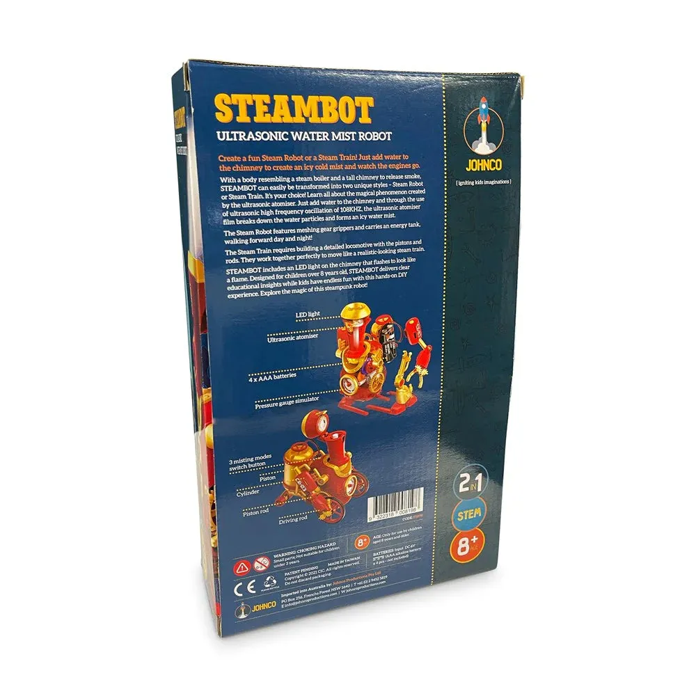 SteamBot 2 in 1 Ultrasonic Water Mist Robot