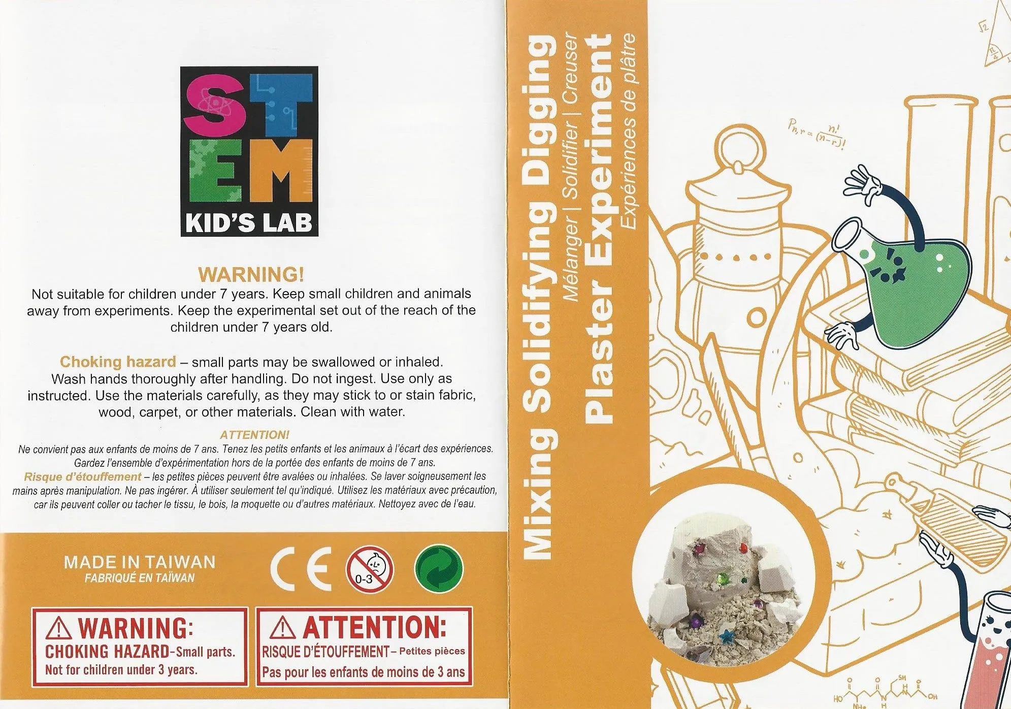 STEM Smart Lab  Toys Kit  - Plaster Experiments