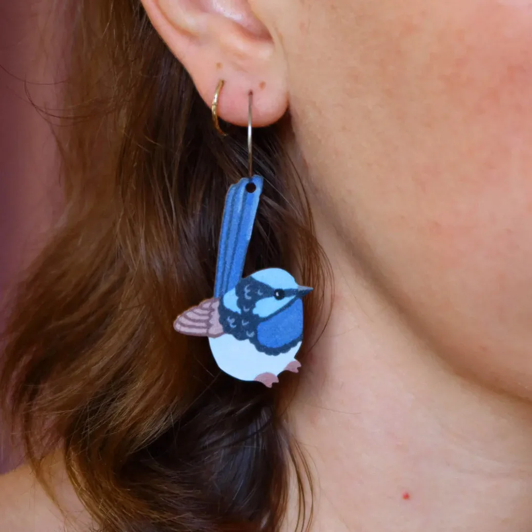 Superb Fairy Wren Earrings