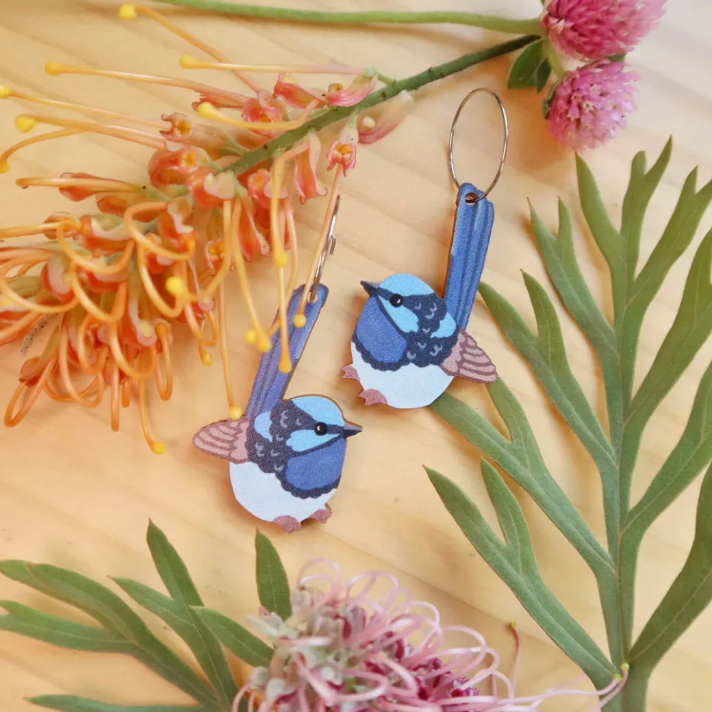 Superb Fairy Wren Earrings