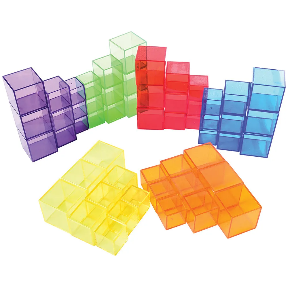 Translucent Cube Blocks 54 pc. Set