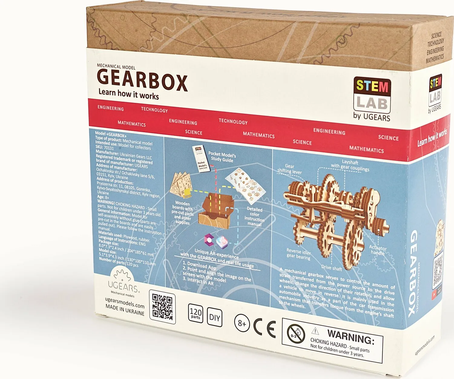 UGears STEM LAB Gearbox