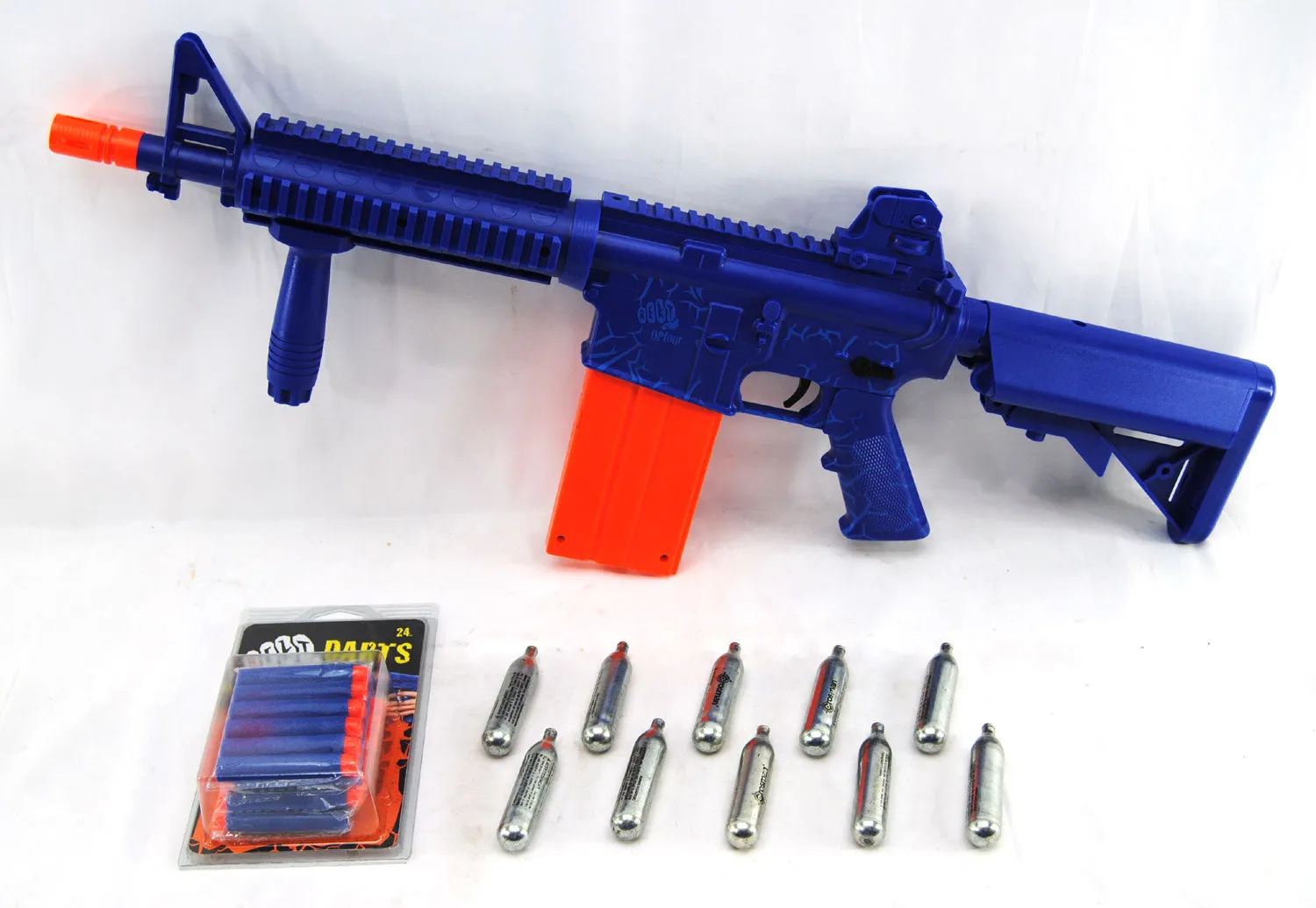 Umarex Rekt OpFour CO2 Powered Dart Rifle Bundle - Blue