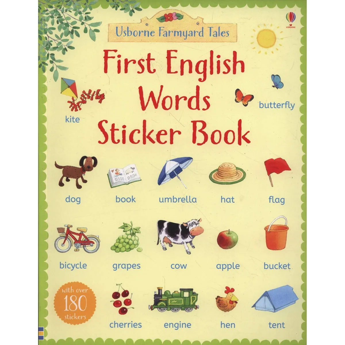 Usborne first english words sticker book