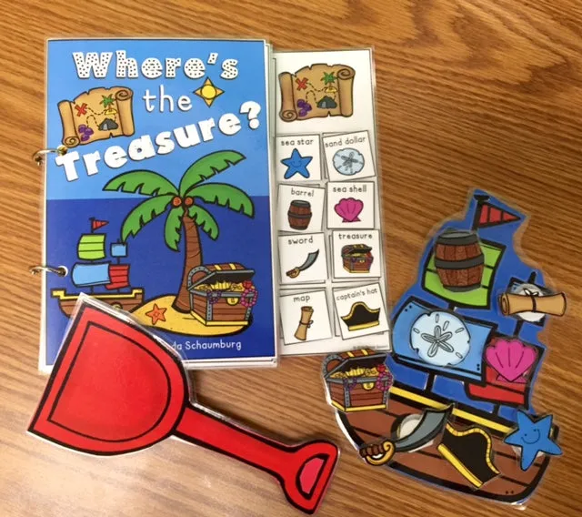 Where's the Treasure?  Lift a Flap Book (Print & Make Book)