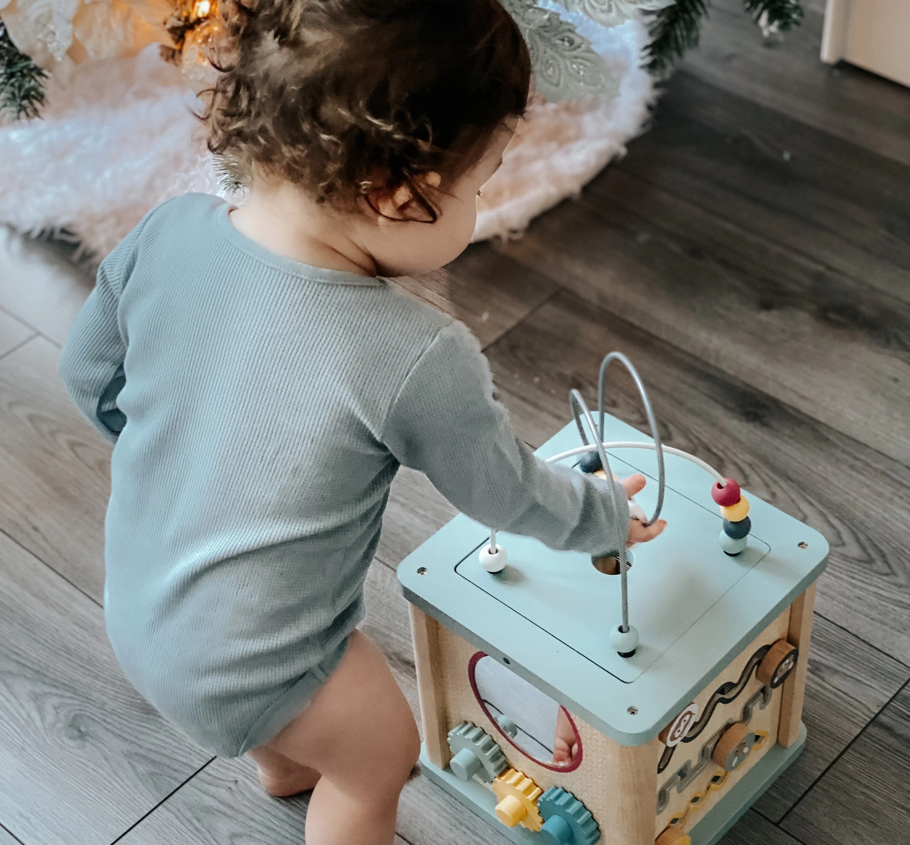 Wooden Activity Cube