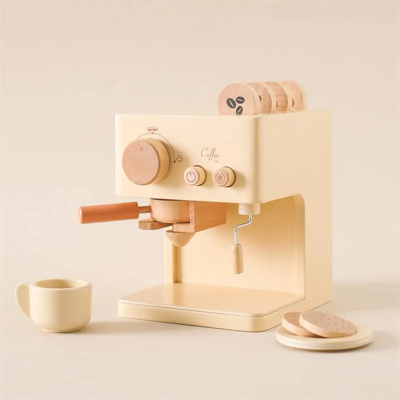 Wooden Coffee Machine Puzzle Toy for Kids | Parent-Child Toys