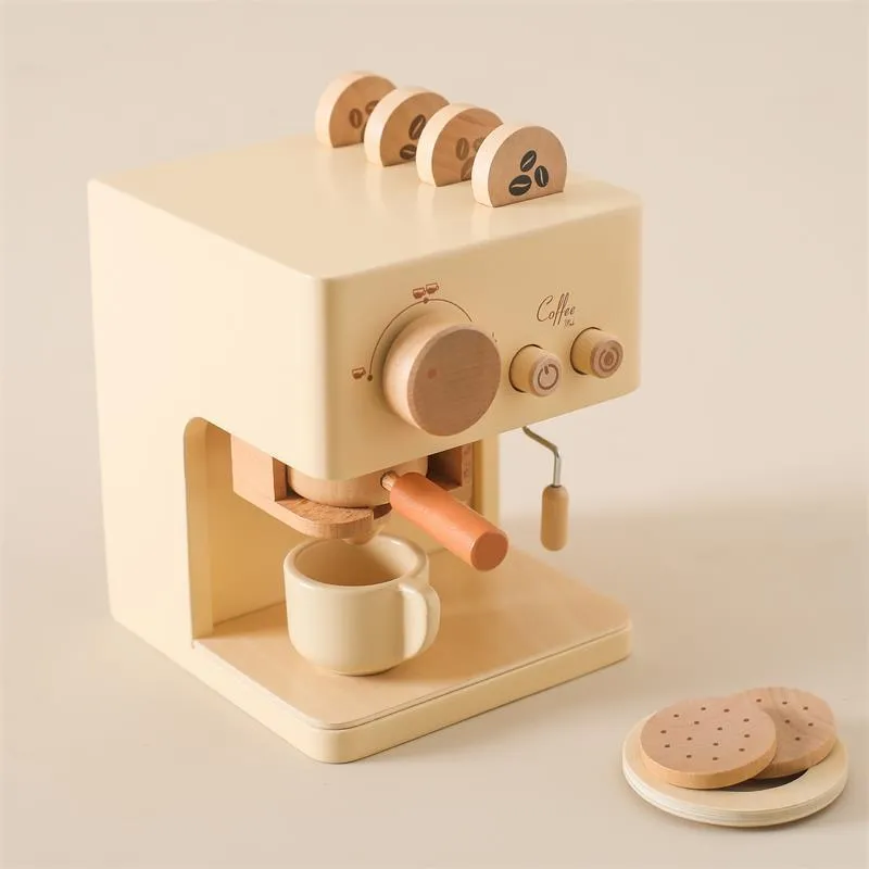 Wooden Coffee Machine Puzzle Toy for Kids | Parent-Child Toys