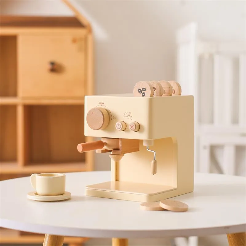 Wooden Coffee Machine Puzzle Toy for Kids | Parent-Child Toys