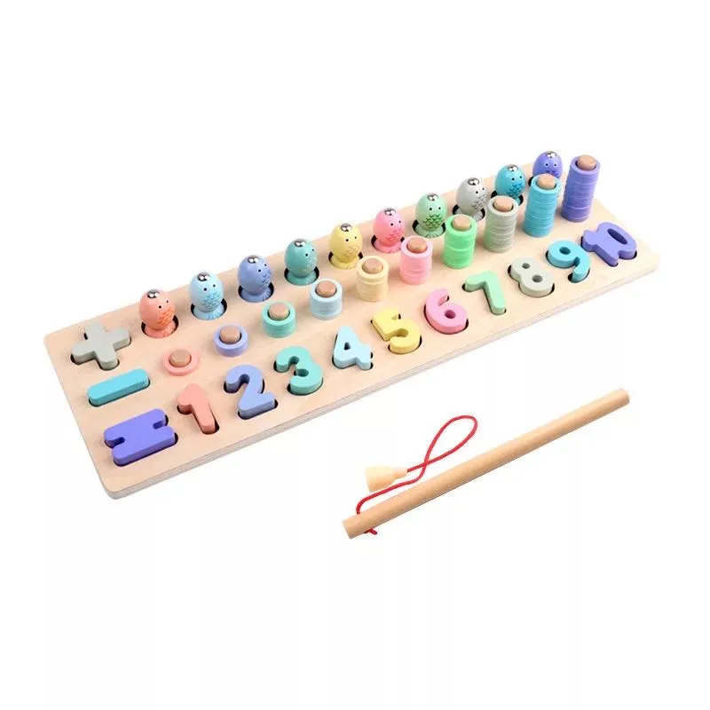 Wooden Number Counting Board  -Mathematics Educational Toys